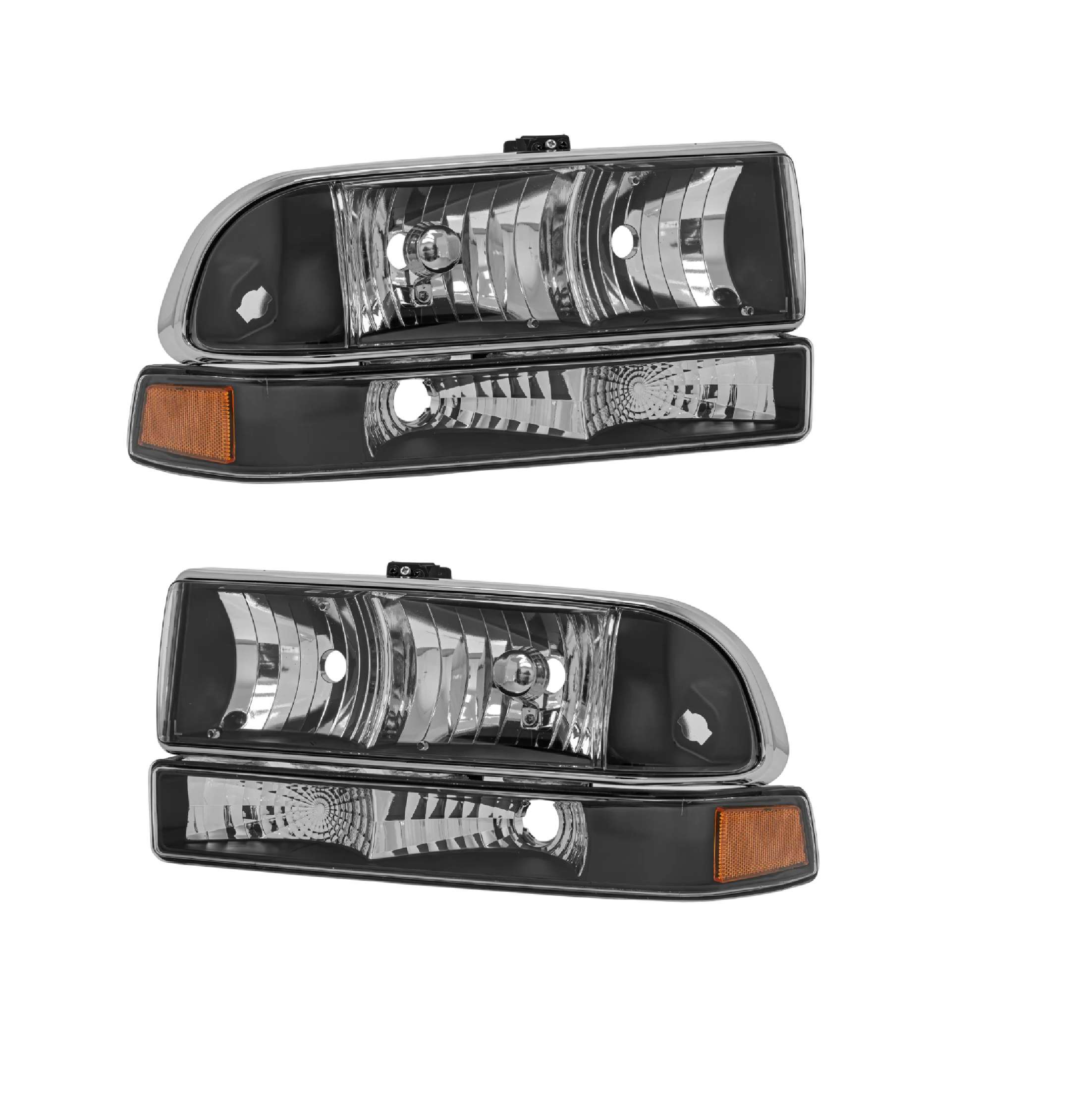 Par faros Chevrolet Blazer / S10 1995–2003 Negros