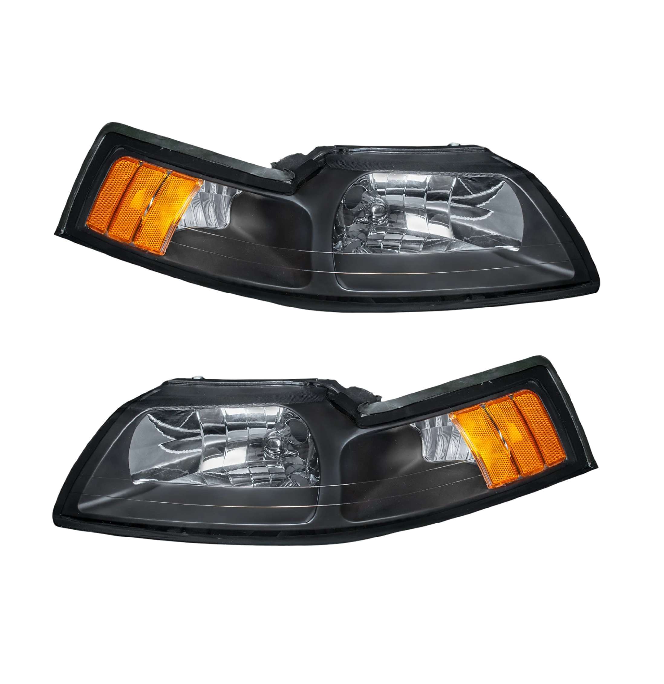 Par faros Ford Mustang 1999–2004 Negros