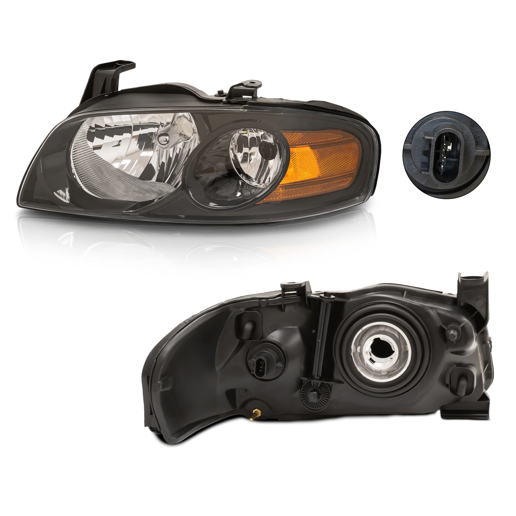 Faro Izquierdo Nissan Sentra 2004–2006 Fondo Negro