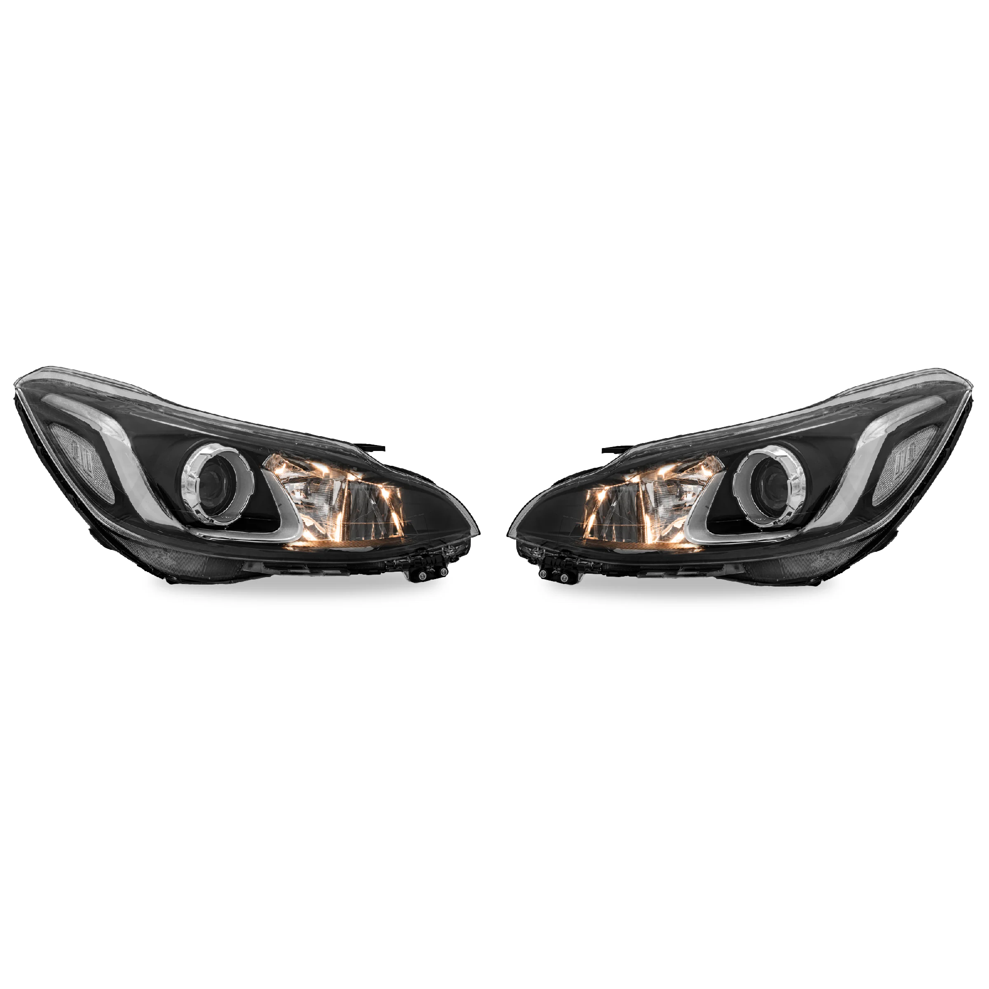 Par Faros Chevrolet Spark 2019–2021 Con lupa Sin foco