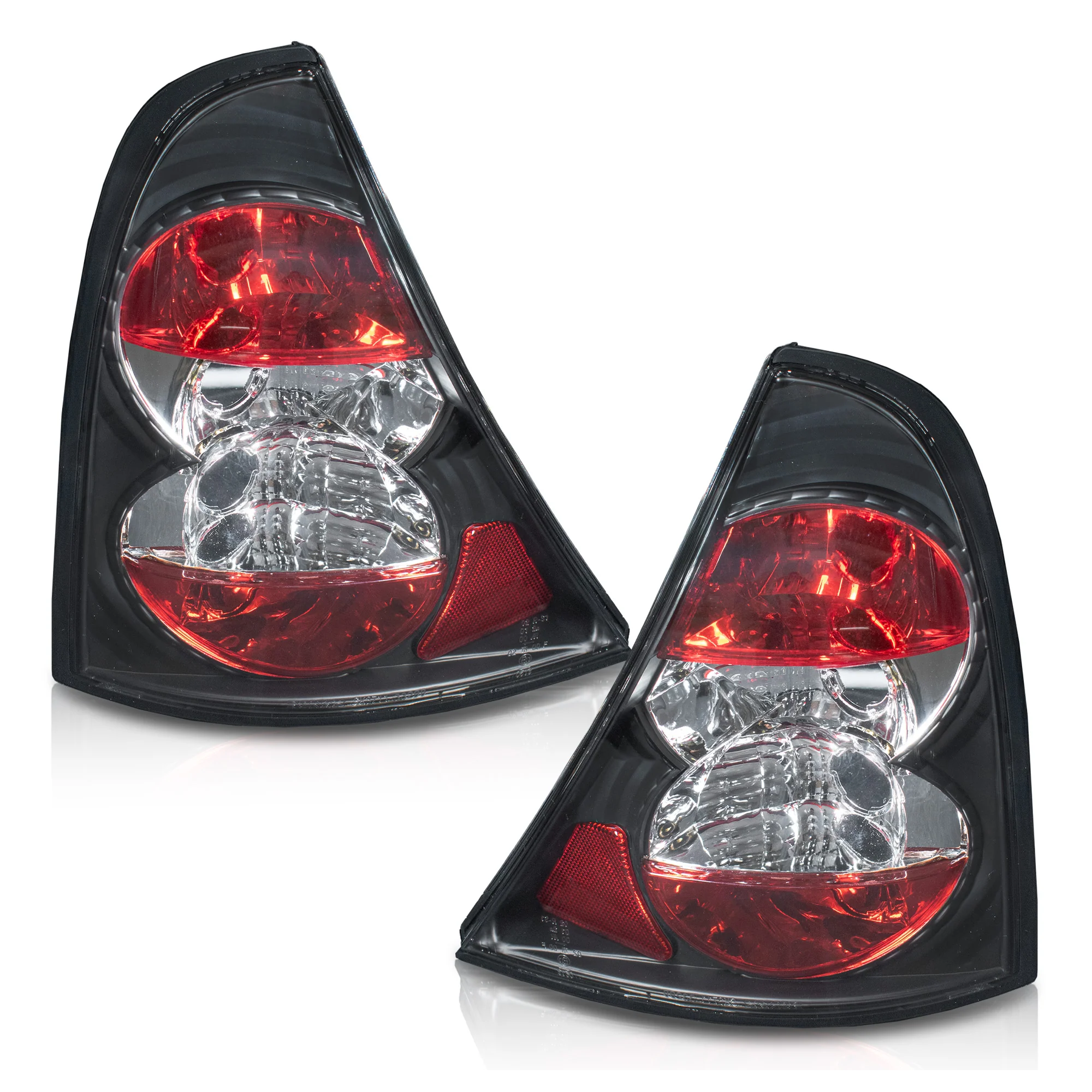 Par de Calaveras Renault Clio 1998-2001 Negras