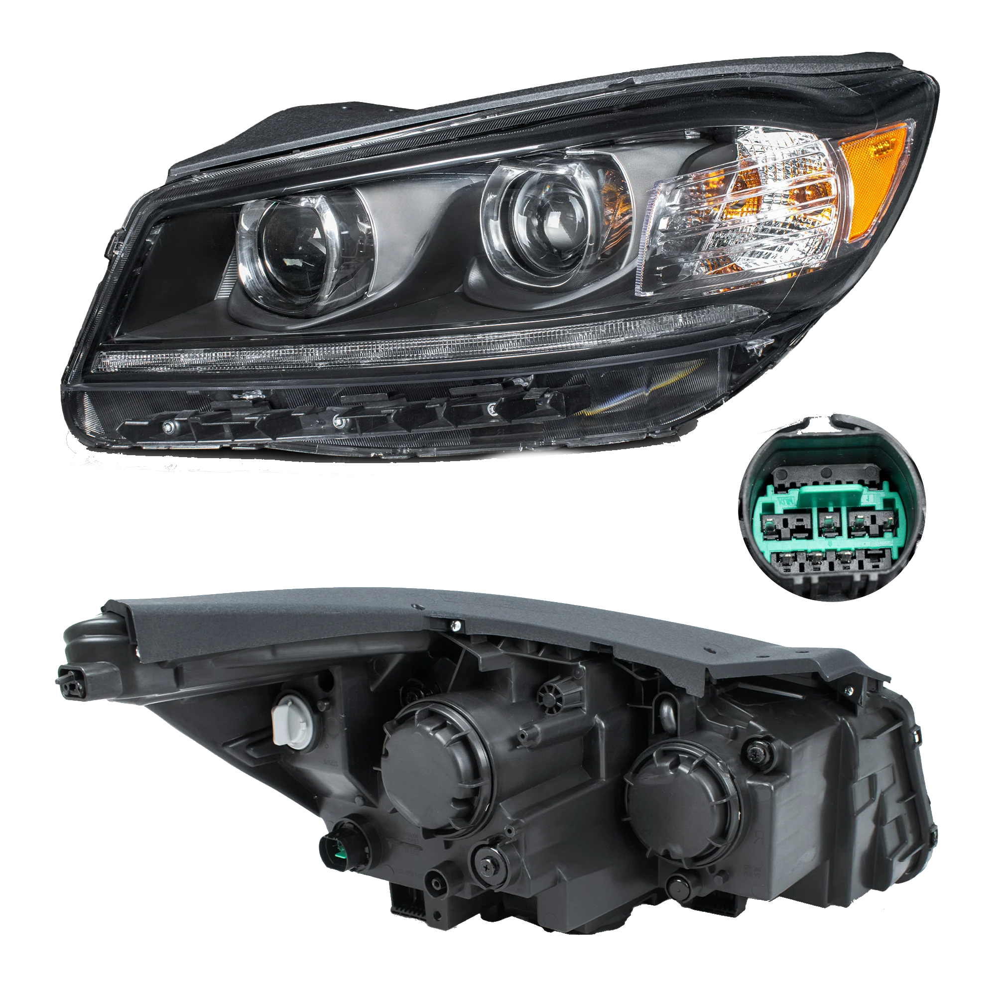 Faro Izquierdo Kia Sorento 2019–2020 Con luz de dia Con focos halogeno