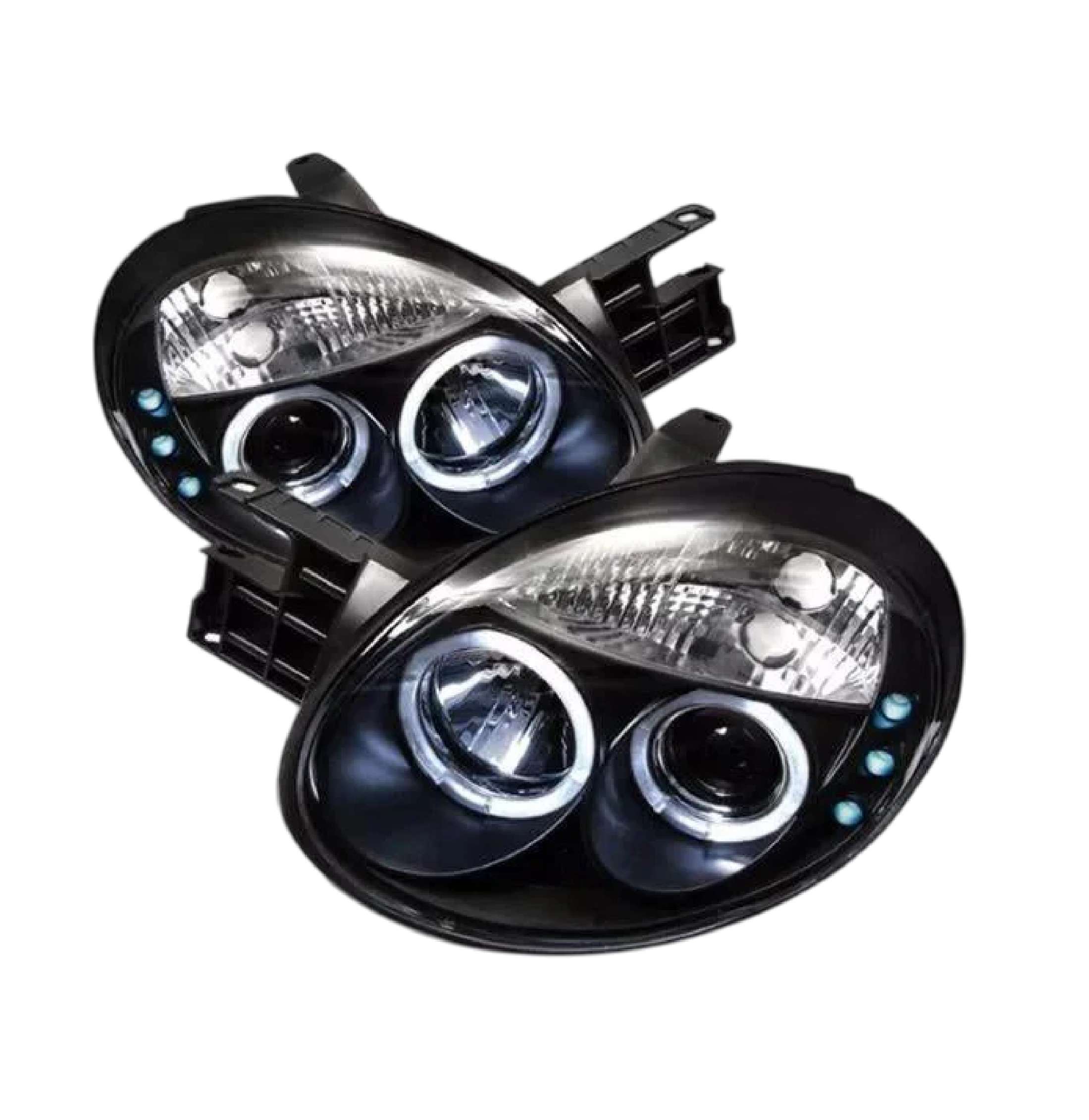 Par faros Dodge Neon 2003–2005 Con Lupa Ojo De Ángel