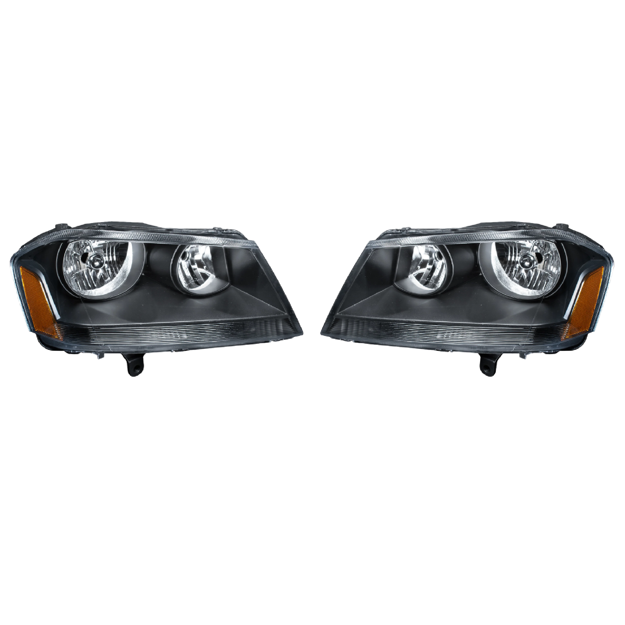Par Faros Dodge Avenger 2008–2014 Fondo Negro