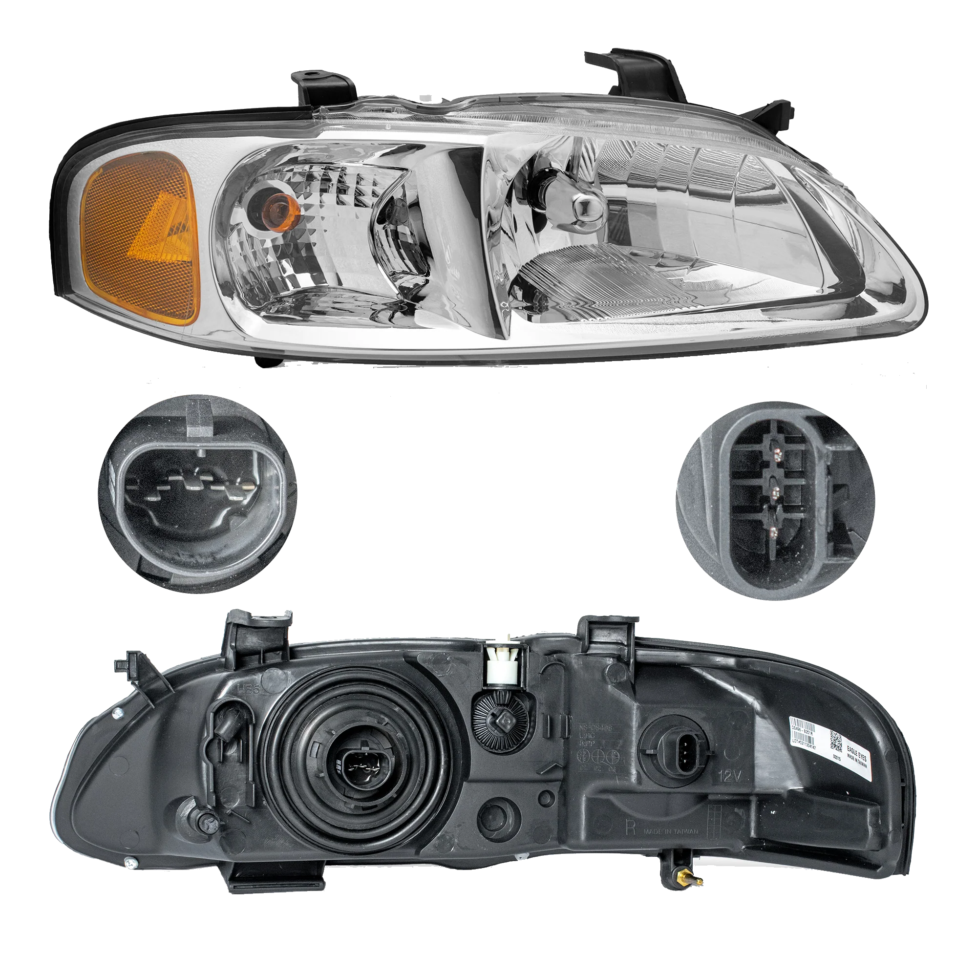 Faro Derecho Nissan Sentra 2000–2003 Con focos