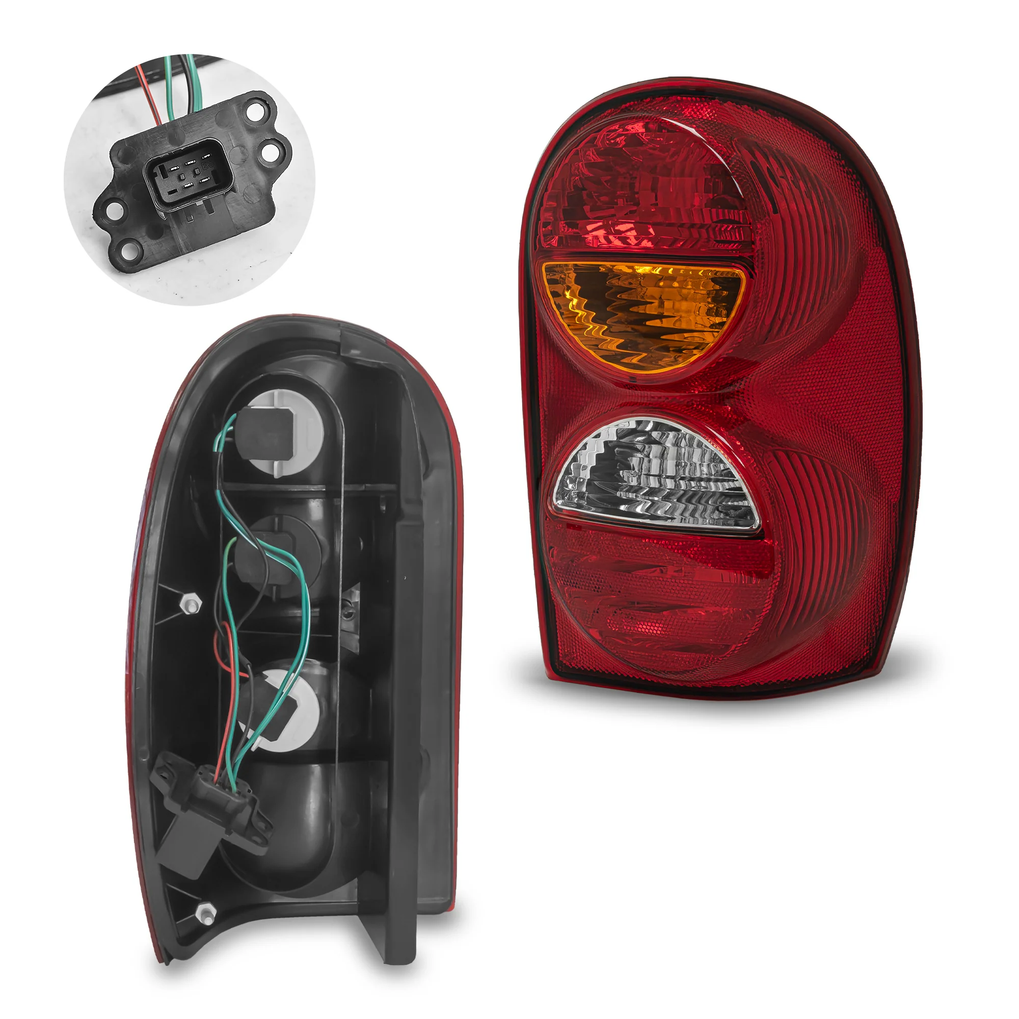 Calavera Jeep Liberty 2002-2004 Con focos Derecho