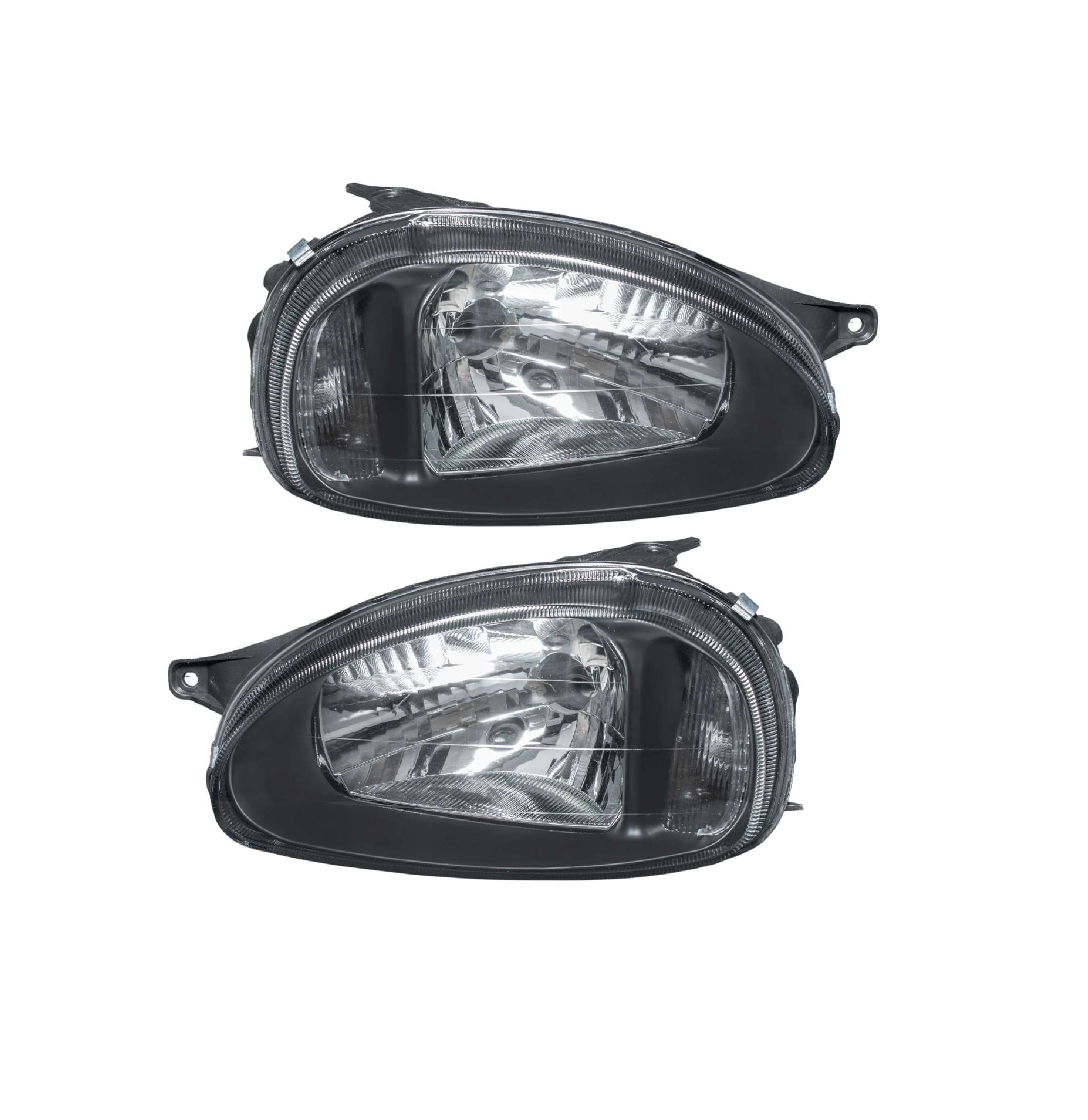 Par faros Chevrolet Chevy C1 1994–2003 Lisos Negros