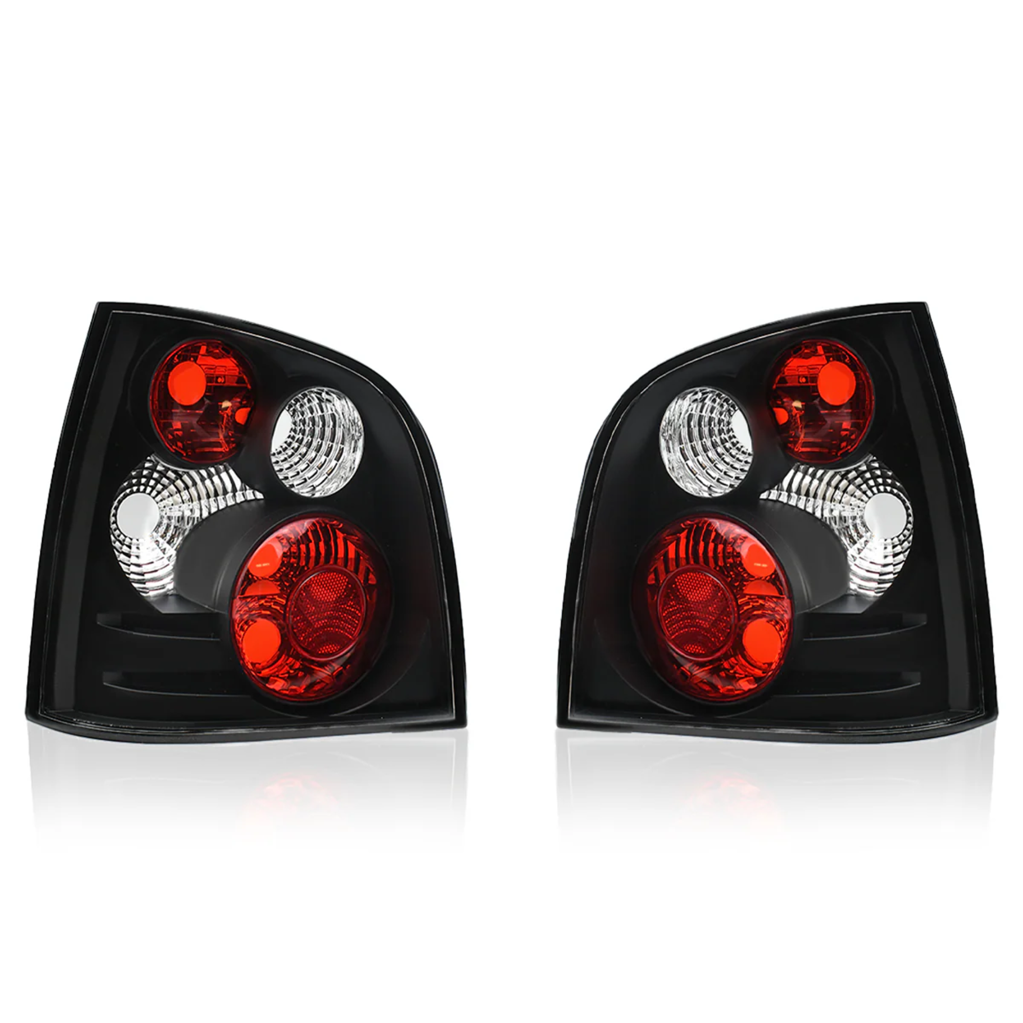 Par de Calaveras Volkswagen Polo Hach Back 2003-2007 Negras